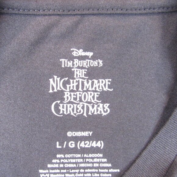 Disney Nightmare Before Christmas Jack Skellington Men's Size L Graphic T-Shirt - Picture 4 of 6
